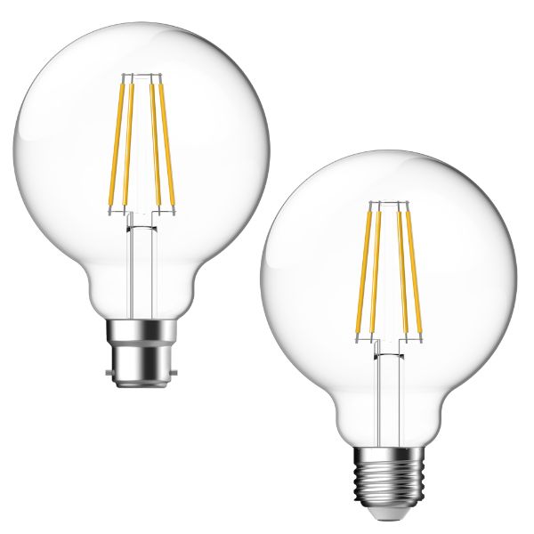 Energetic SUPVALUE LED Globe - 7.5W, B22/E27, 2700K, G95, Filament, Dimmable-Energetic Lighting-Ozlighting.com.au