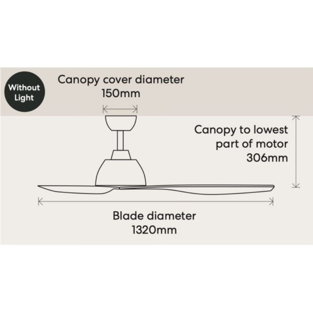 Fanco BREEZE AC Ceiling Fan - 3 Blade 52" 1320mm-Fanco-Ozlighting.com.au