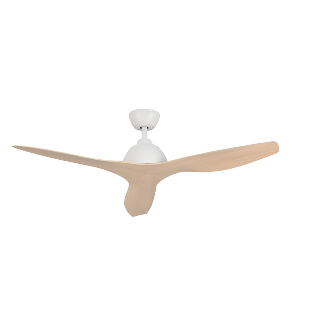 Fanco Breeze AC Ceiling Fan - Wall Control, White with Beechwood Blades 52″-Fanco-Ozlighting.com.au