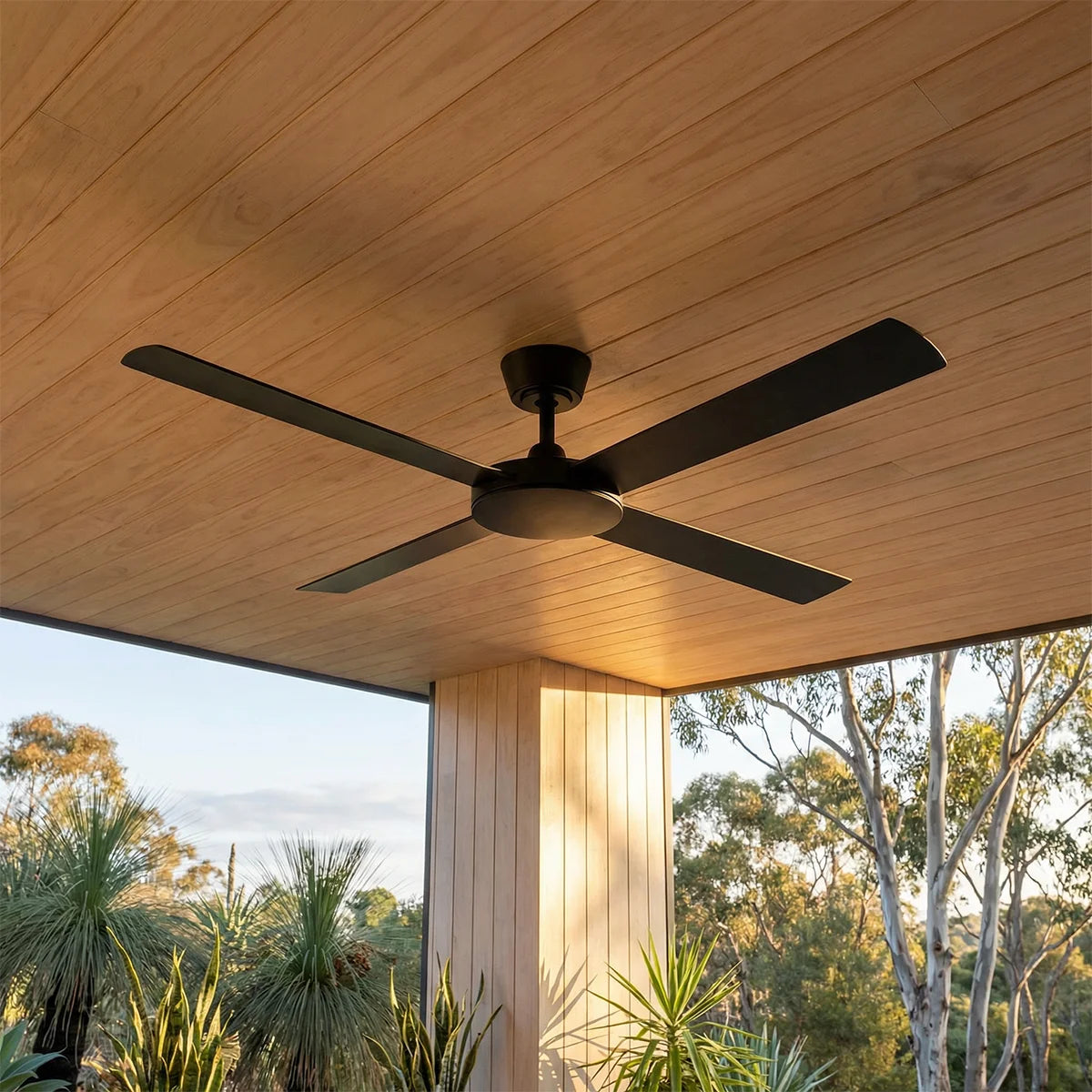 Fanco Eco Silent Pro DC Ceiling Fan - Black 56″-Fanco-Ozlighting.com.au