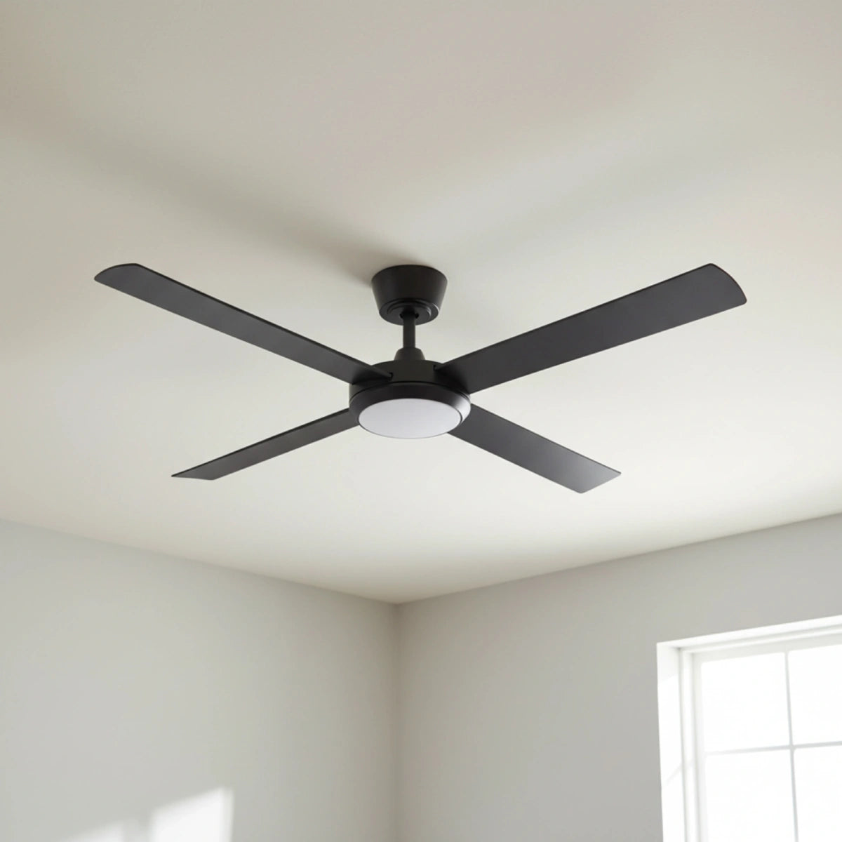 Fanco Eco Silent Pro DC Ceiling Fan - CCT LED Light, Black 56″-Fanco-Ozlighting.com.au