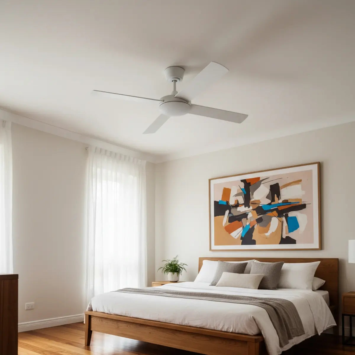 Fanco Eco Silent Pro DC Ceiling Fan - White 52″-Fanco-Ozlighting.com.au