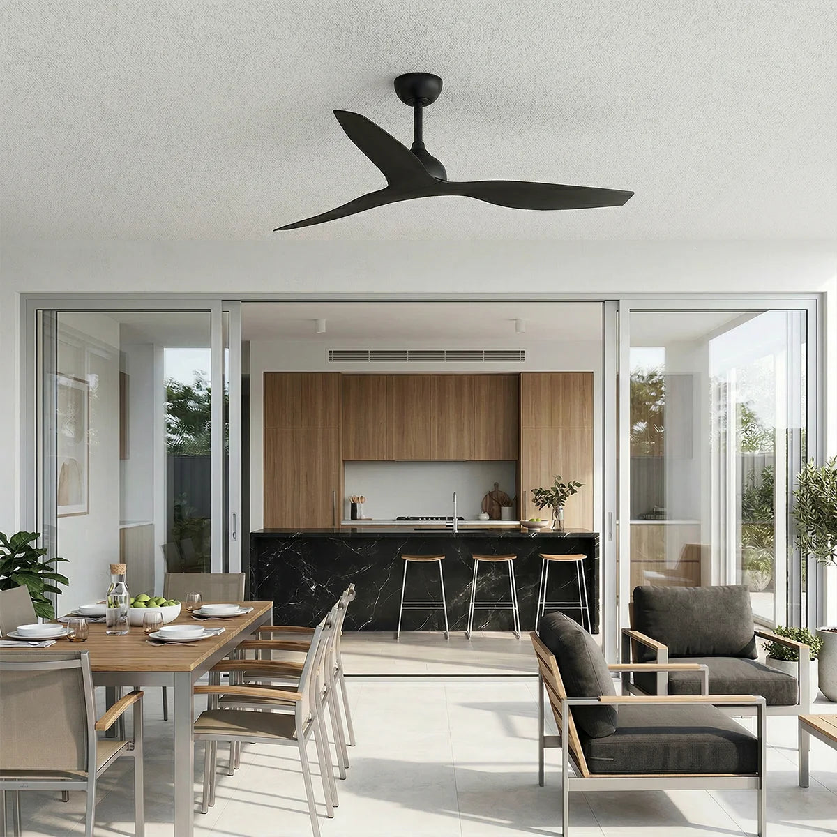 Fanco Eco Style DC Ceiling Fan - Black 52″-Fanco-Ozlighting.com.au