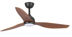 Fanco Eco Style v2 DC - 52'' (132cm) - Black (M) - Koa (B) - CCT LED-Fanco-Ozlighting.com.au