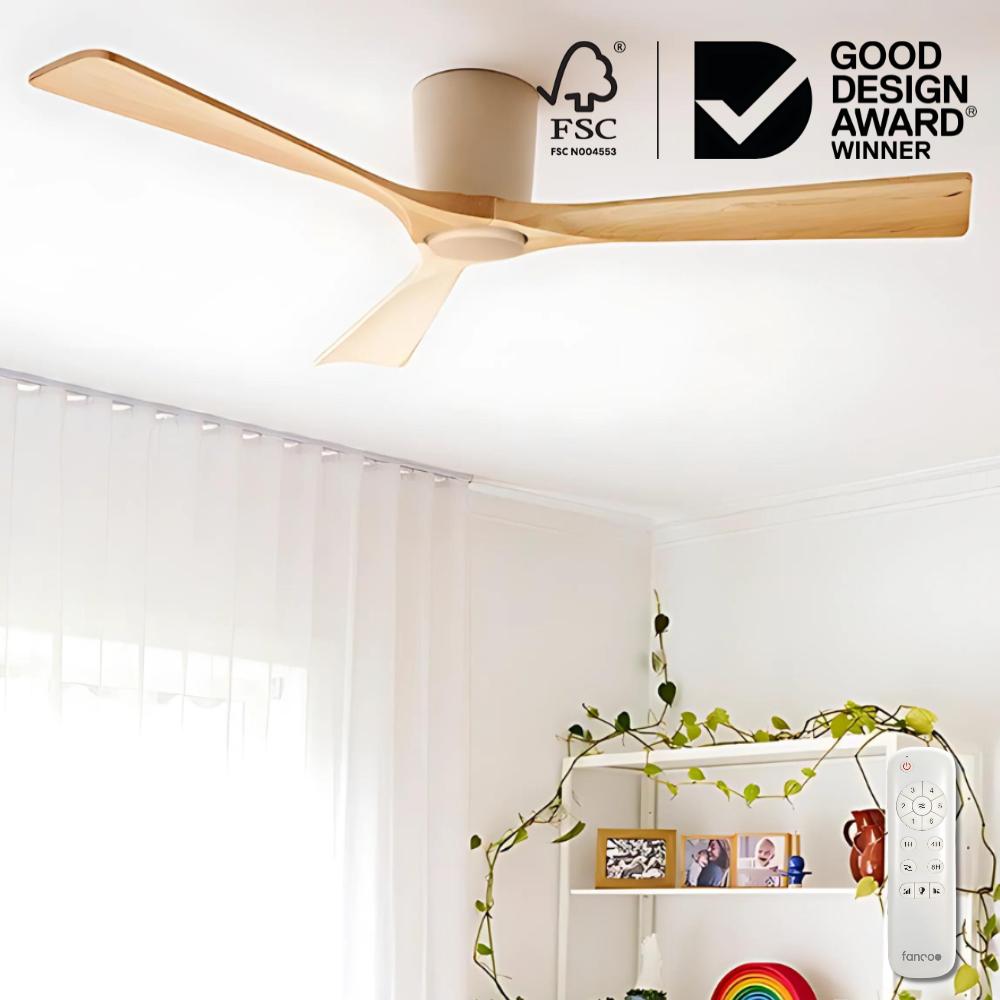 Fanco Gaia DC Ceiling Fan - Base Cap, 48″-Fanco-Ozlighting.com.au