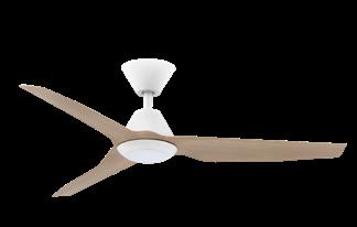 Fanco Infinity-iD DC Ceiling Fan - CCT LED Light, White with Beechwood Blades 60 inch-Fanco-Ozlighting.com.au