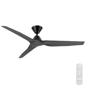 Fanco Infinity iD DC Ceiling Fan - Remote, Black 54″-Fanco-Ozlighting.com.au