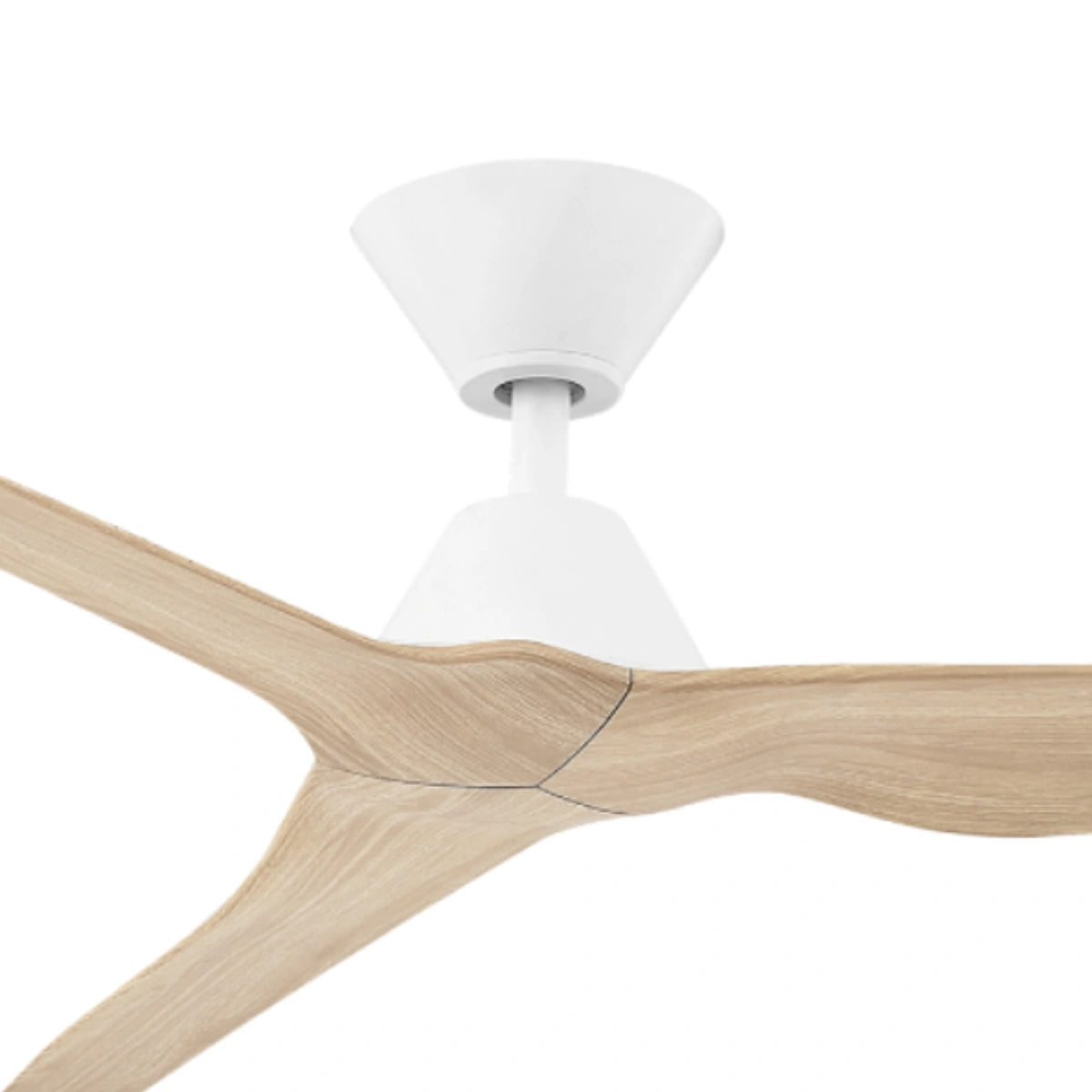 Fanco Infinity iD DC Ceiling Fan - White with Beechwood Blades 54″-Fanco-Ozlighting.com.au