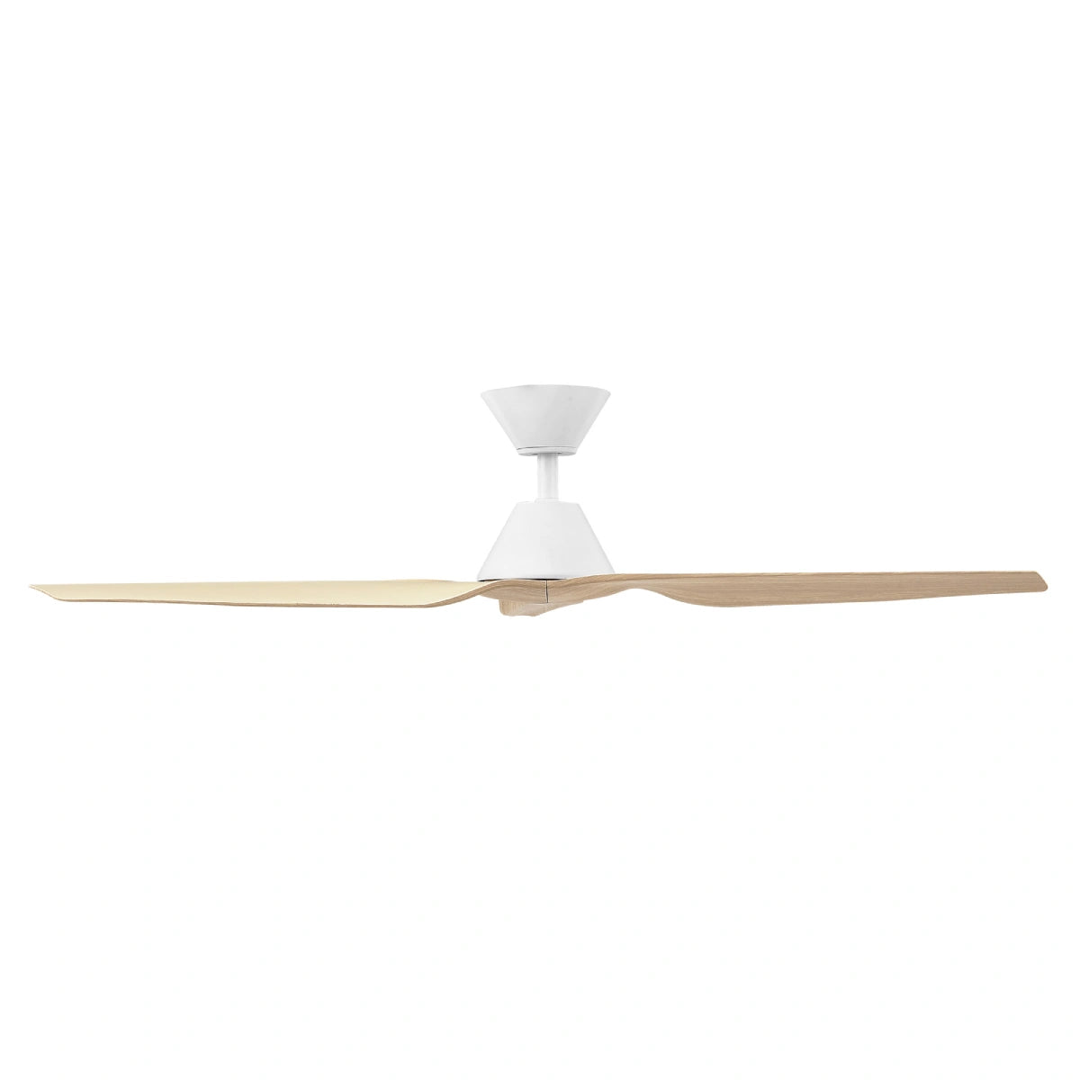 Fanco Infinity iD DC Ceiling Fan - White with Beechwood Blades 54″-Fanco-Ozlighting.com.au