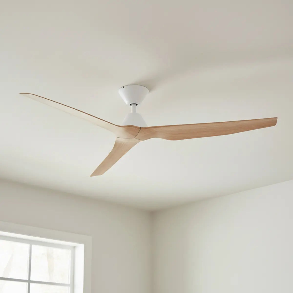 Fanco Infinity-iD DC Ceiling Fan - White with Beechwood Blades 60″-Fanco-Ozlighting.com.au