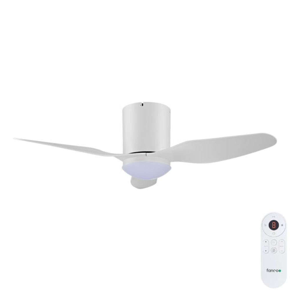 Fanco STUDIO - 3 Blade 42" 1066mm DC Ceiling Fan with LED Light-Fanco-Ozlighting.com.au