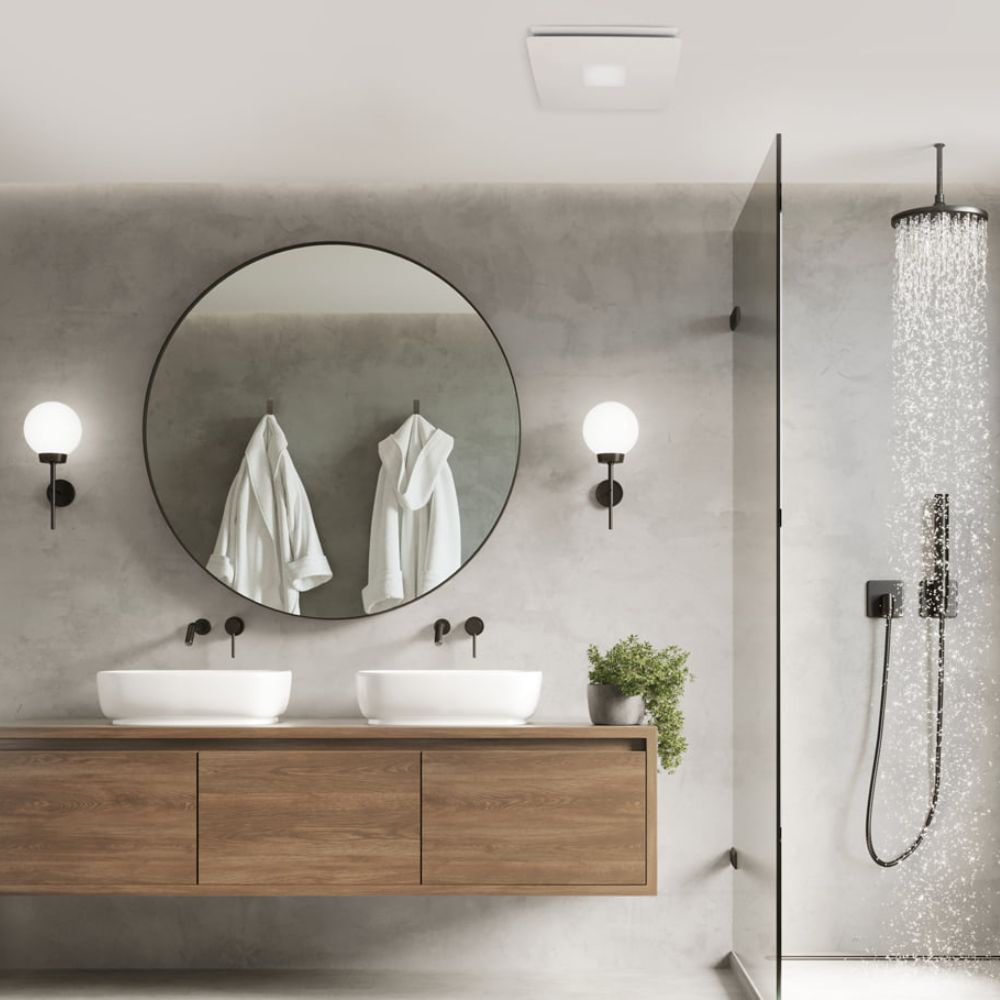 Fantech Trade RAPID - Round/Square Response Grilles With Light Only Accessory (GRILLE ONLY | FAN IS NOT INCLUDED)-Fantech Trade-Ozlighting.com.au