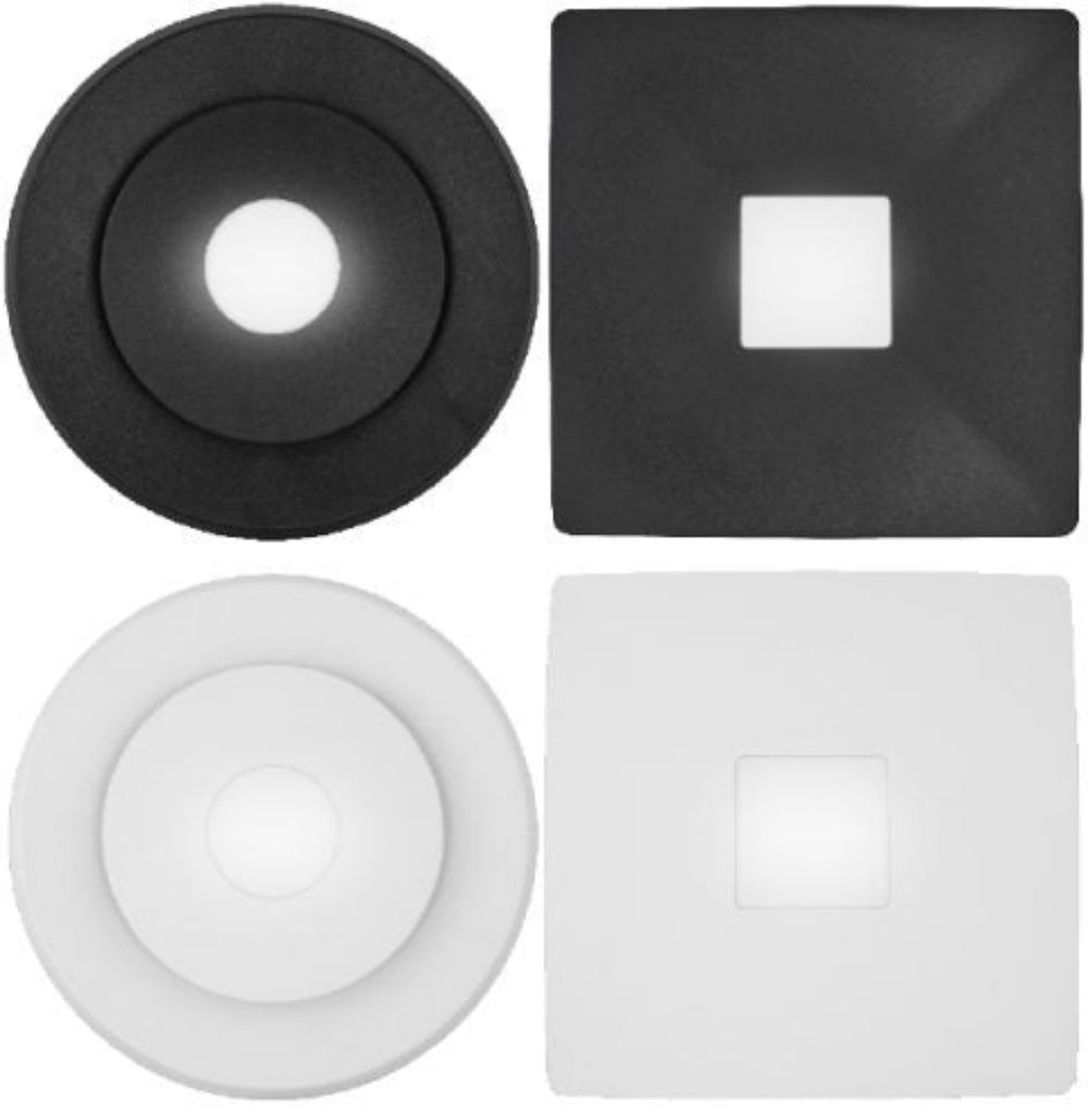 Fantech Trade RAPID - Round/Square Response Grilles With Light Only Accessory (GRILLE ONLY | FAN IS NOT INCLUDED)-Fantech Trade-Ozlighting.com.au