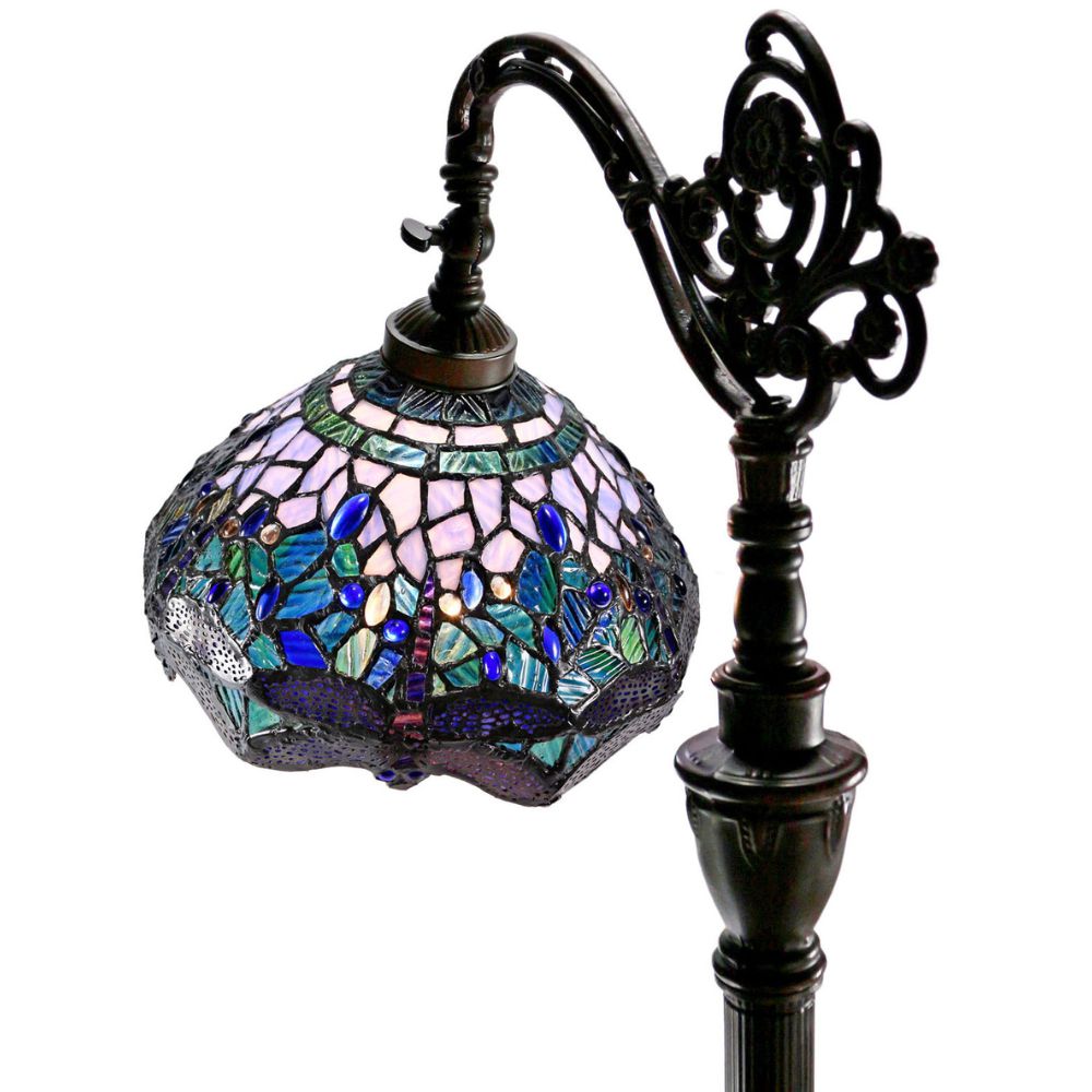 G&G Bros BLUE DRAGONFLY Floor Lamp - Edwardian-G&G Bros.-Ozlighting.com.au