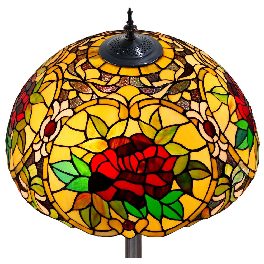 G&G Bros RED CAMELLIA - Floor Lamp-G&G Bros.-Ozlighting.com.au