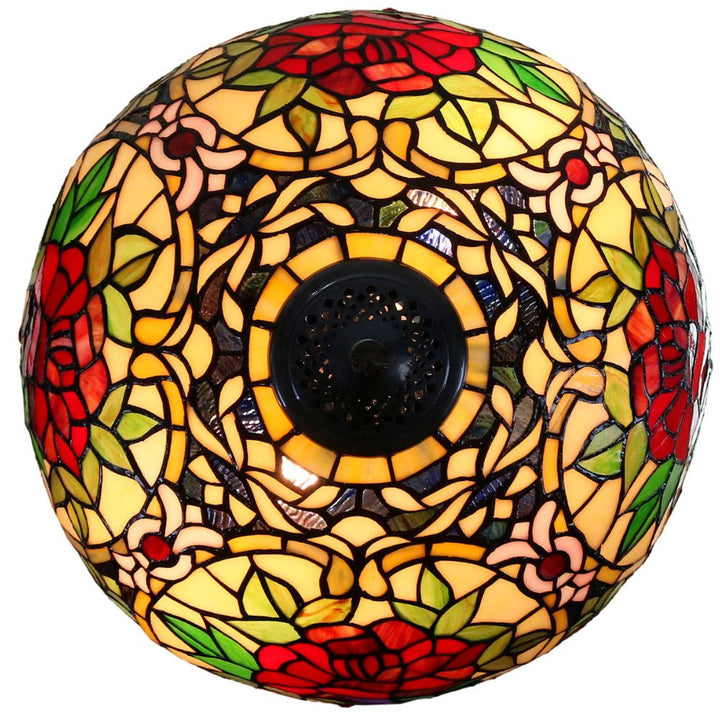 G&G Bros RED CAMELLIA - S/L Table Lamp-G&G Bros.-Ozlighting.com.au