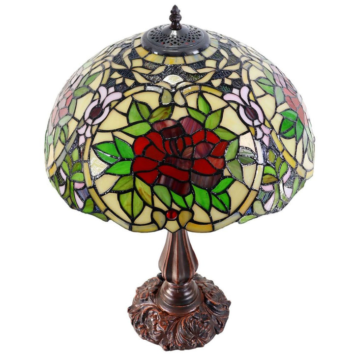 G&G Bros RED CAMELLIA - S/L Table Lamp-G&G Bros.-Ozlighting.com.au