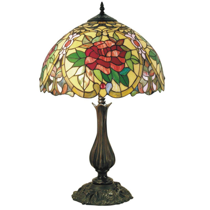 G&G Bros RED CAMELLIA - S/L Table Lamp-G&G Bros.-Ozlighting.com.au