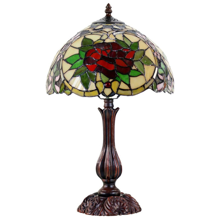 G&G Bros RED CAMELLIA - S/L Table Lamp-G&G Bros.-Ozlighting.com.au