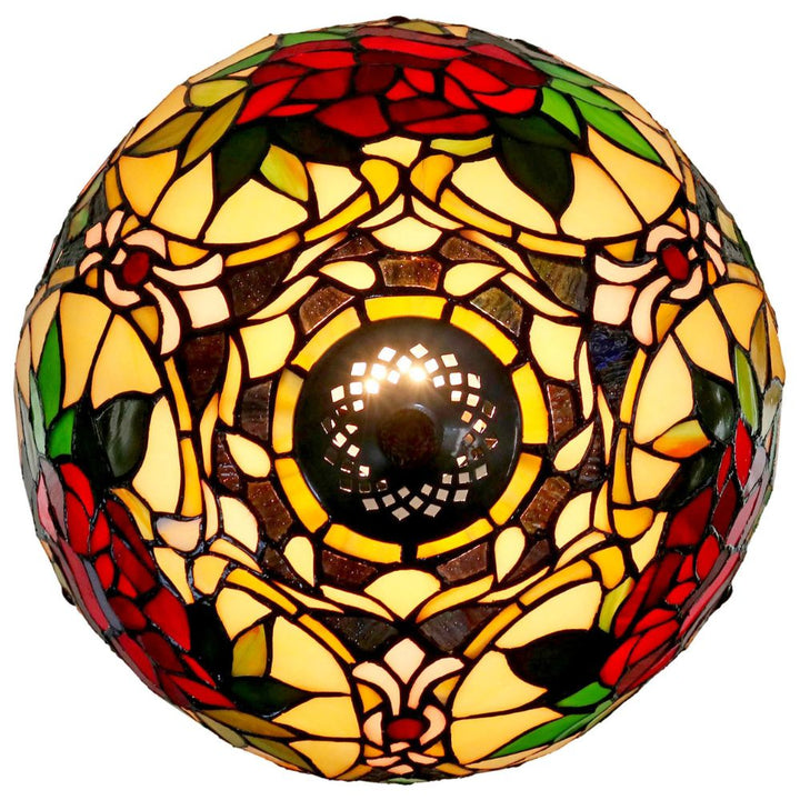 G&G Bros RED CAMELLIA - S/L Table Lamp-G&G Bros.-Ozlighting.com.au