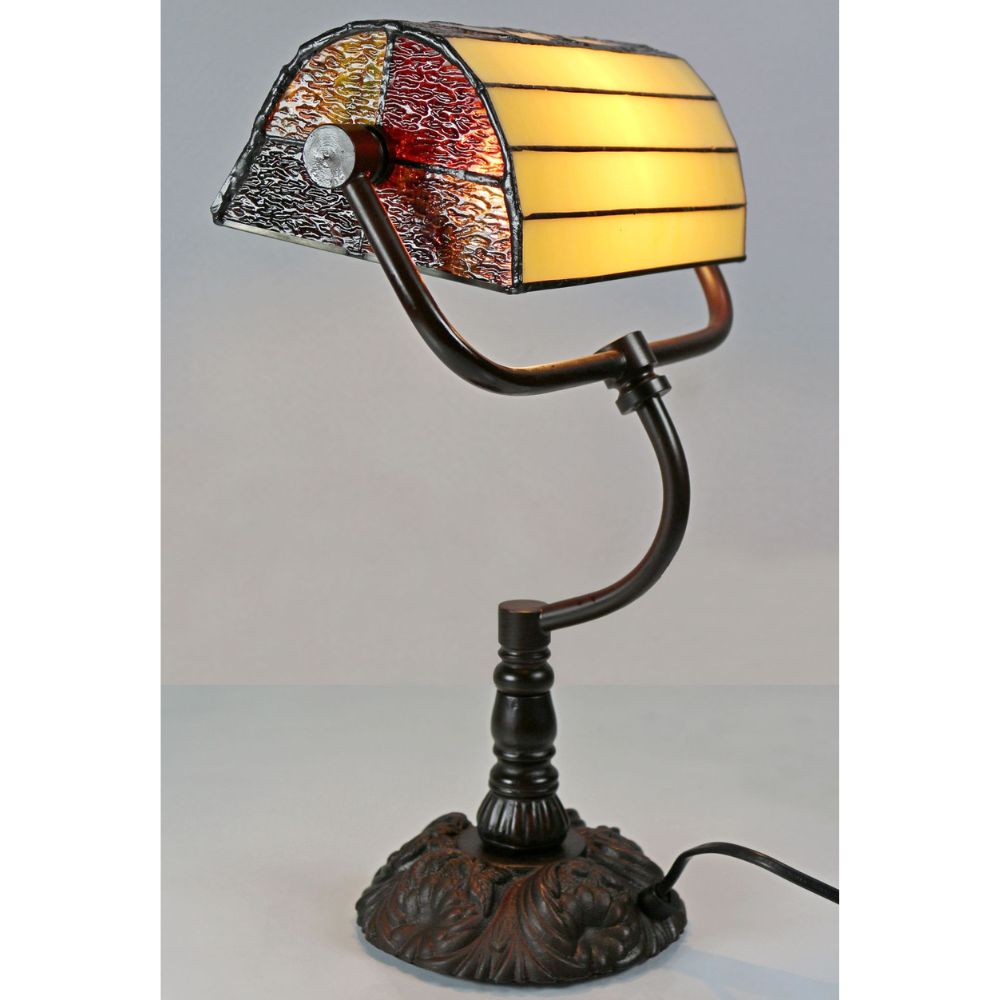 G&G Bros RED CAMELLIA Table Lamp - Bankers-G&G Bros.-Ozlighting.com.au