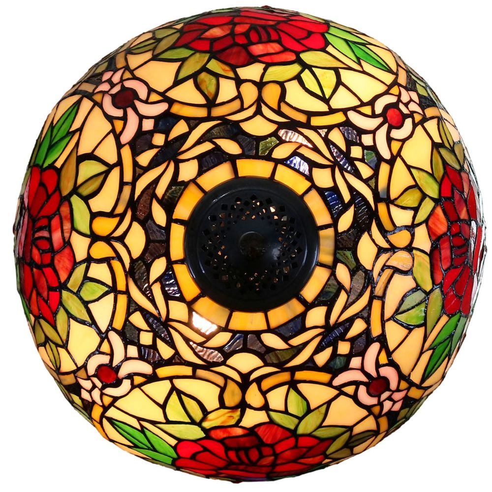 G&G Bros RED CAMELLIA Table Lamp - S/L-G&G Bros.-Ozlighting.com.au