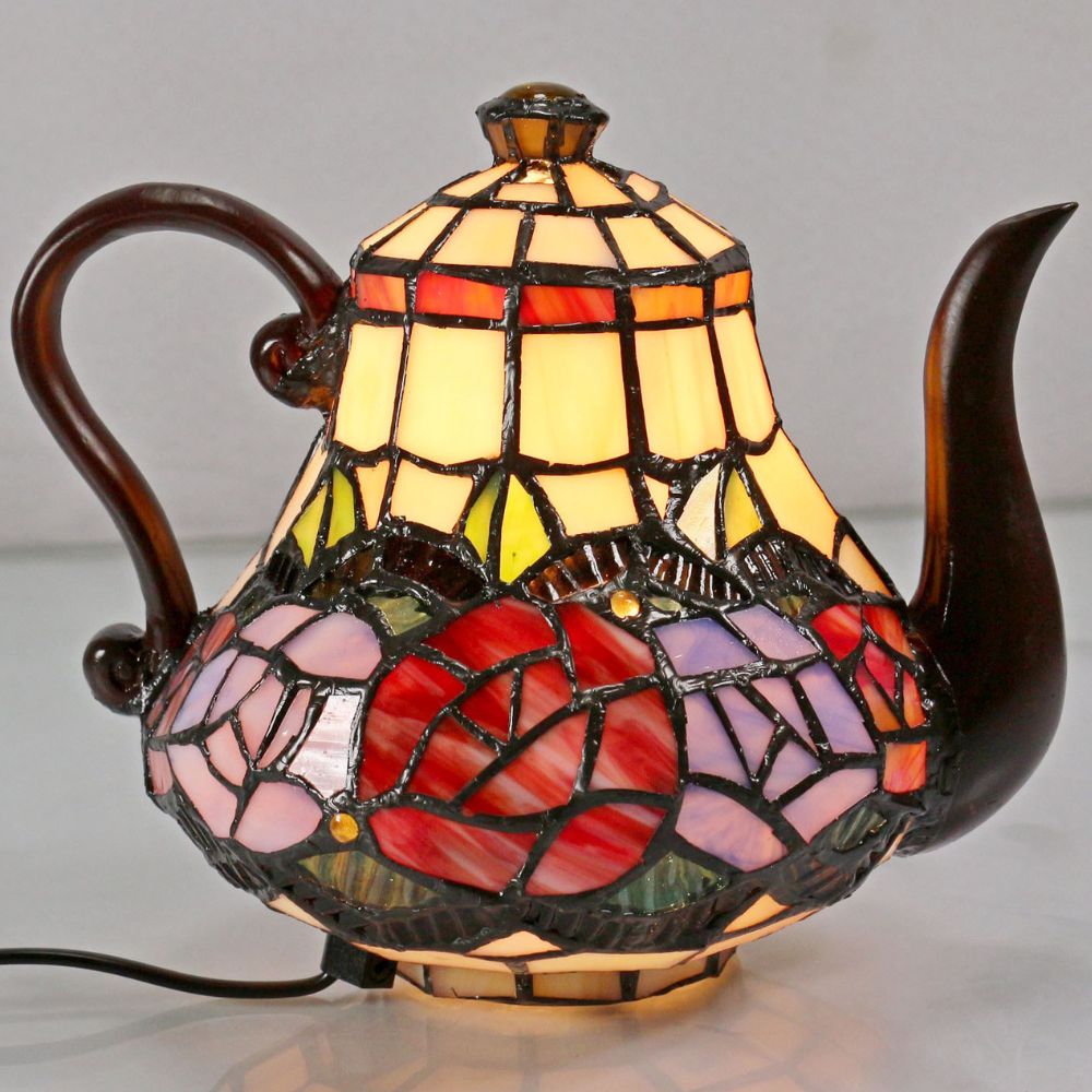 G&G Bros RED ROSE Lamp - Teapot-G&G Bros.-Ozlighting.com.au