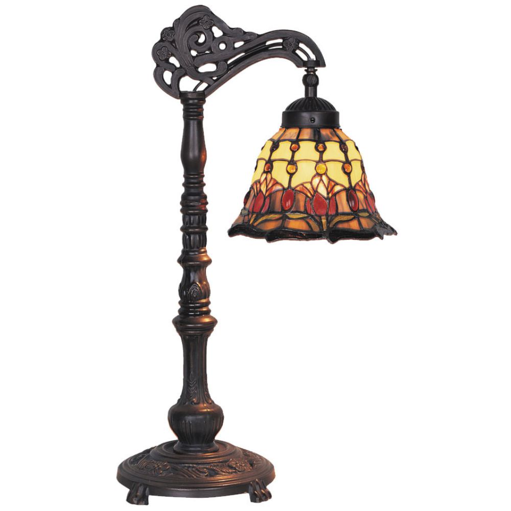 G&G Bros RED TULIP - Edwardian Table Lamp-G&G Bros.-Ozlighting.com.au