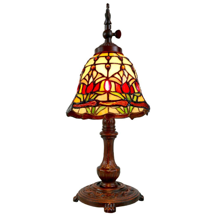 G&G Bros RED TULIP - Edwardian Table Lamp-G&G Bros.-Ozlighting.com.au