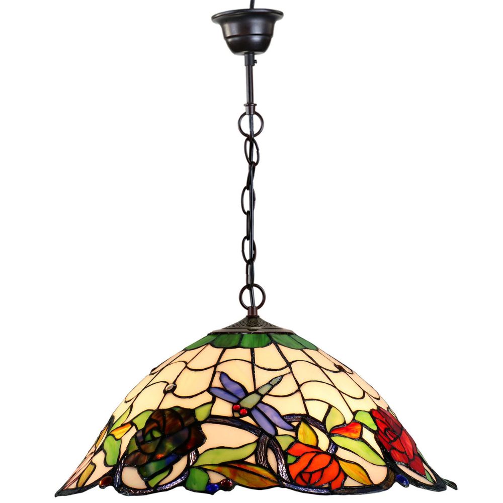 G&G Bros ROSE & DRAGONFLY Pendant - 3 Light-G&G Bros.-Ozlighting.com.au