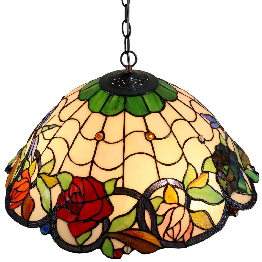 G&G Bros ROSE & DRAGONFLY Pendant - 3 Light-G&G Bros.-Ozlighting.com.au