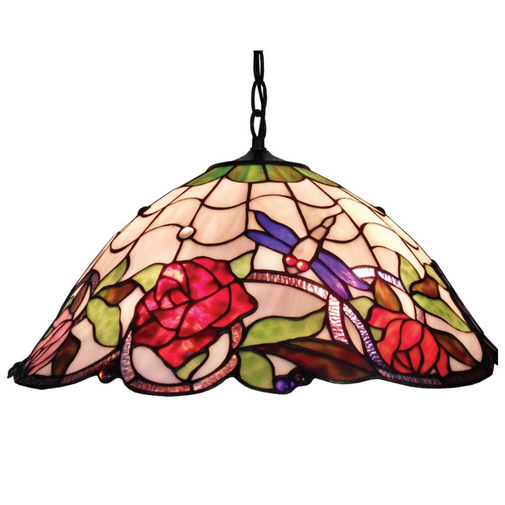 G&G Bros ROSE & DRAGONFLY Pendant - 3 Light-G&G Bros.-Ozlighting.com.au