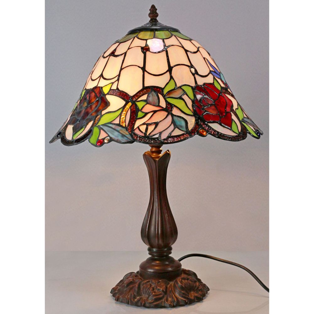 G&G Bros ROSE & DRAGONFLY Table Lamp - S/L-G&G Bros.-Ozlighting.com.au