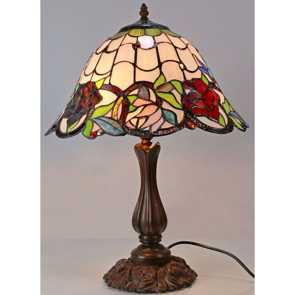 G&G Bros ROSE & DRAGONFLY Table Lamp - S/L-G&G Bros.-Ozlighting.com.au