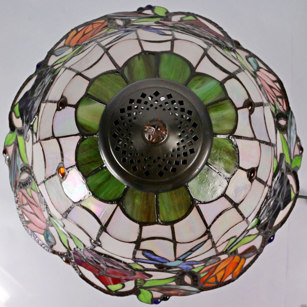 G&G Bros ROSE & DRAGONFLY Table Lamp - S/L-G&G Bros.-Ozlighting.com.au