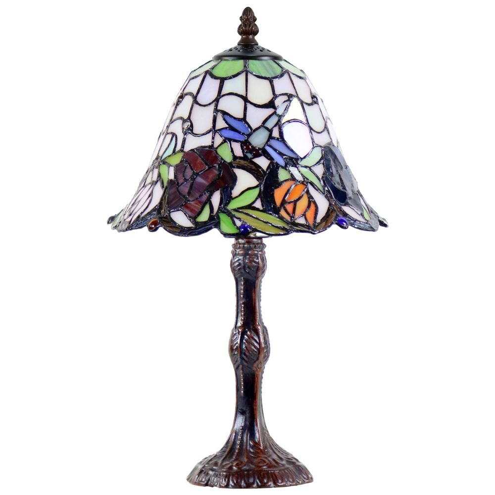 G&G Bros ROSE & DRAGONFLY Table Lamp - S/L-G&G Bros.-Ozlighting.com.au