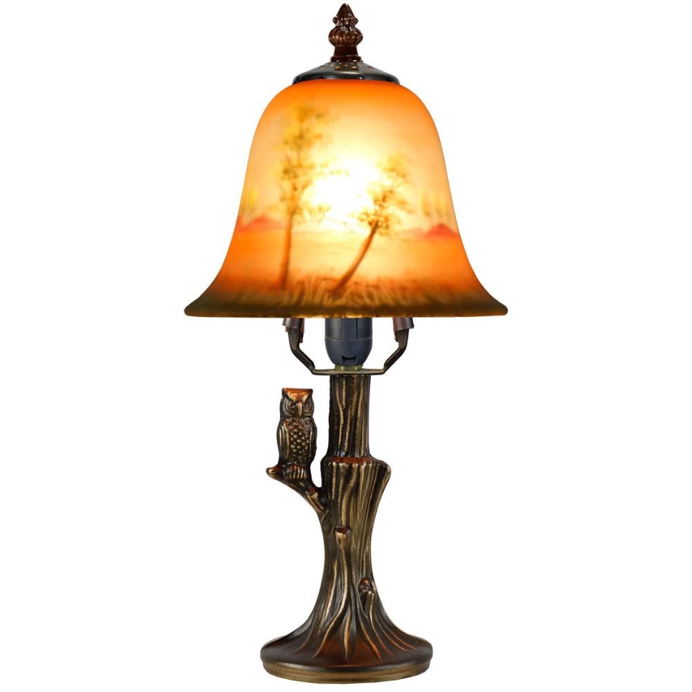 G&G Bros Table Lamp - Small, with Owl-G&G Bros.-Ozlighting.com.au