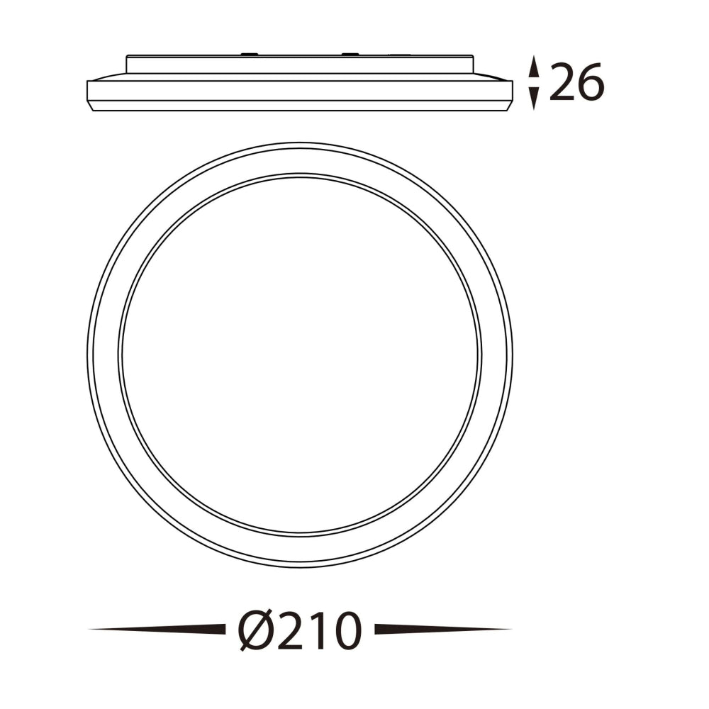 Havit - 16W LED Ceiling Mounted Oyster Light-Havit Lighting-Ozlighting.com.au