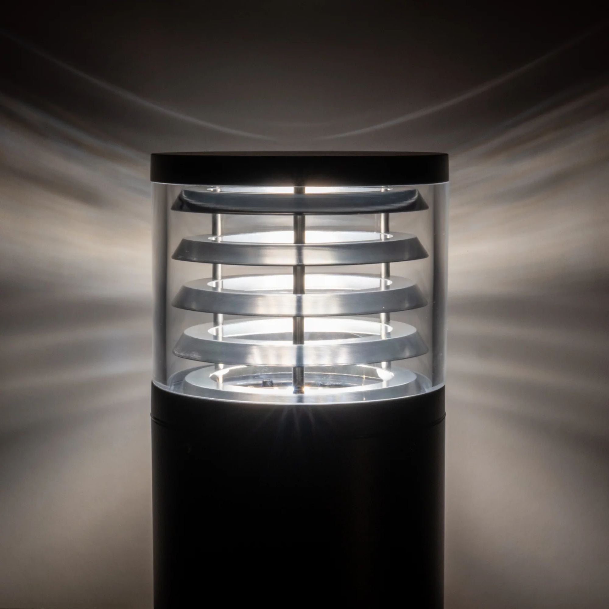 Havit - 18W Large Louvred LED Bollard Light-Havit Lighting-Ozlighting.com.au