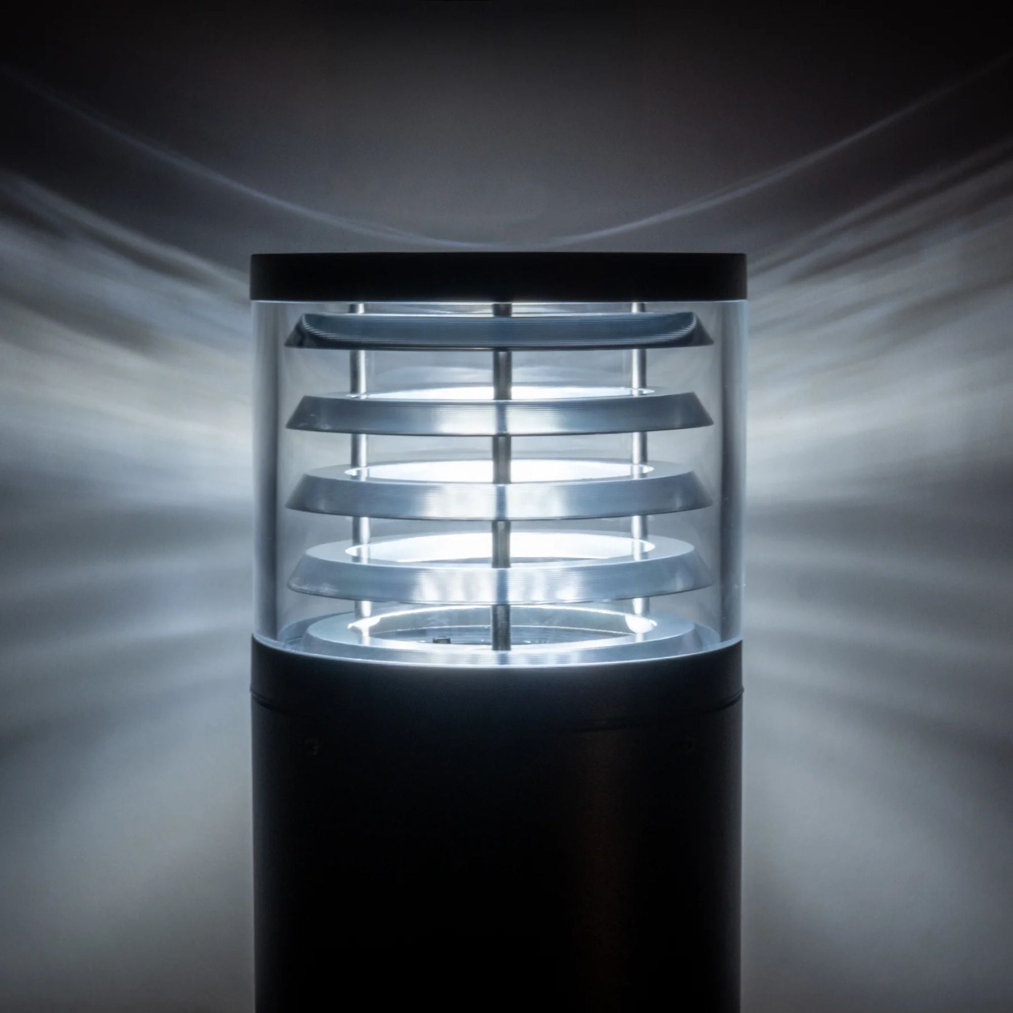 Havit - 18W Large Louvred LED Bollard Light-Havit Lighting-Ozlighting.com.au