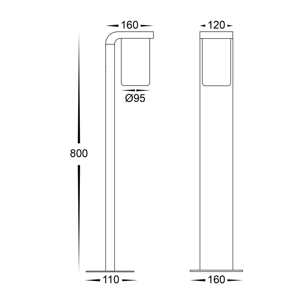 Havit ANGELA - 9W LED Bollard Light-Havit Lighting-Ozlighting.com.au