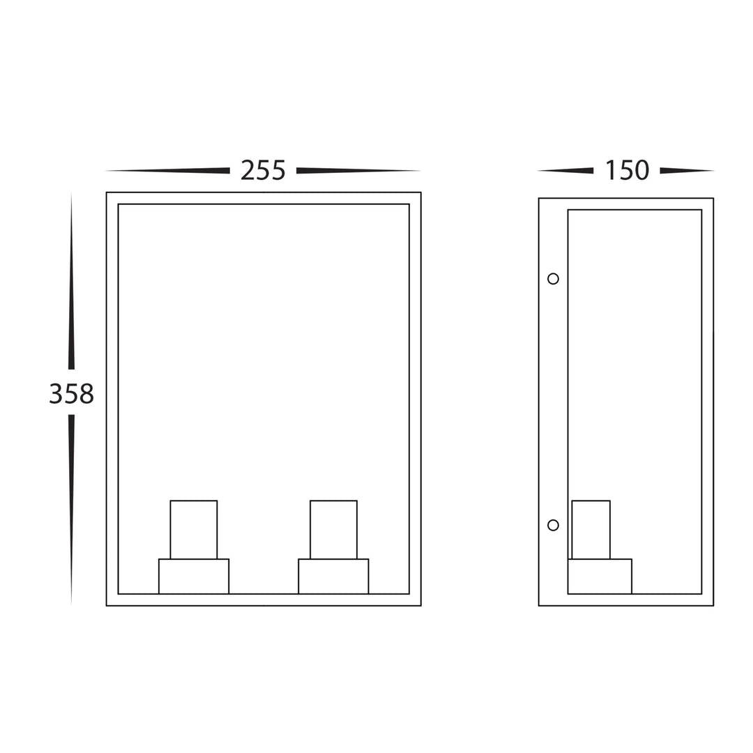 Havit BAYSIDE - 2x4W LED Wall Light-Havit Lighting-Ozlighting.com.au