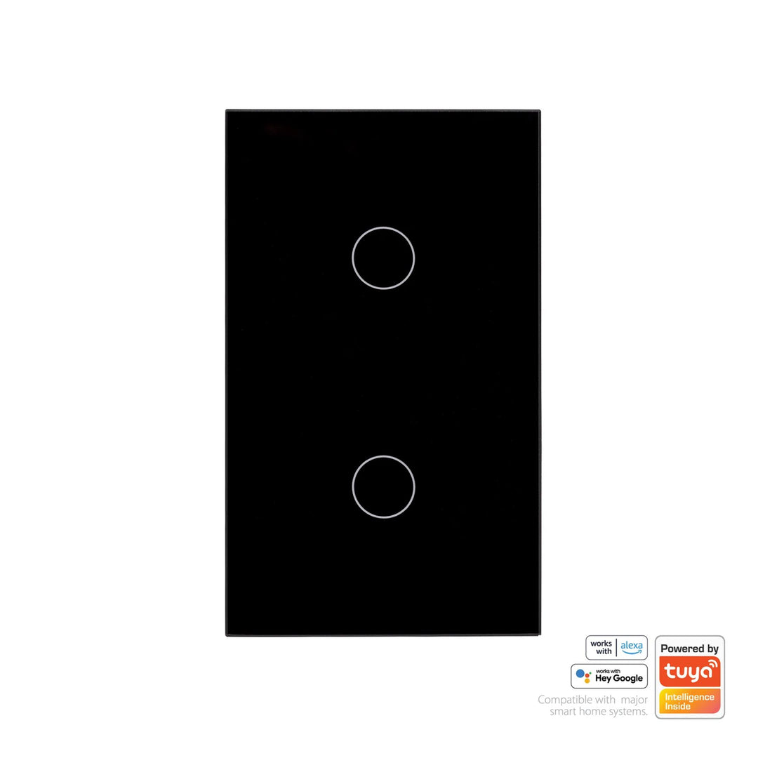 Havit - Black Wifi Gang Wall Switch-Havit Lighting-Ozlighting.com.au