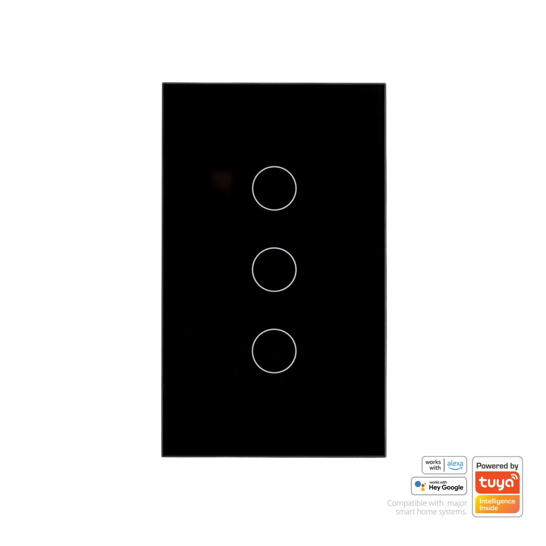 Havit - Black Wifi Gang Wall Switch-Havit Lighting-Ozlighting.com.au
