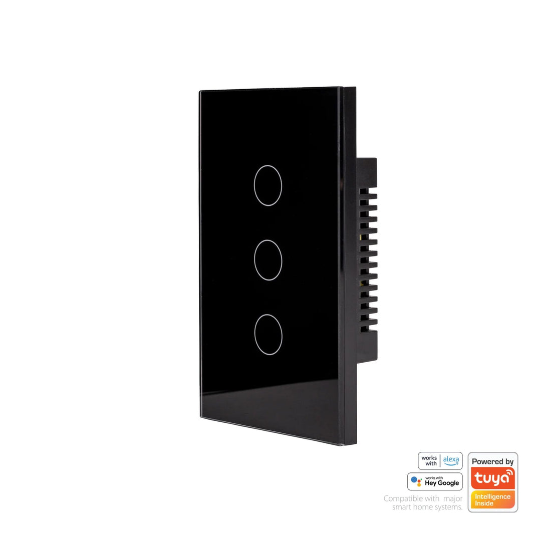 Havit - Black Wifi Gang Wall Switch-Havit Lighting-Ozlighting.com.au