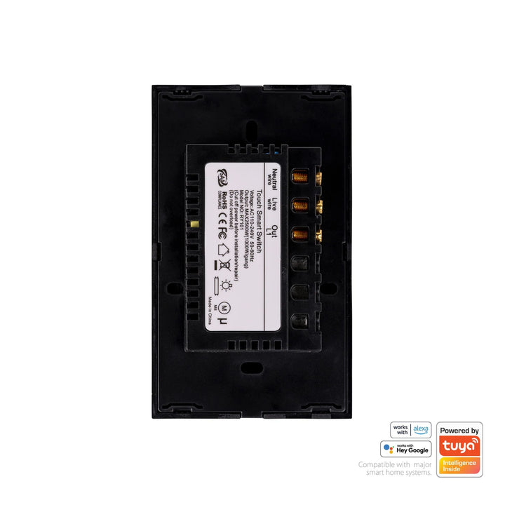 Havit - Black Wifi Gang Wall Switch-Havit Lighting-Ozlighting.com.au