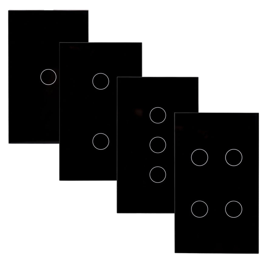 Havit - Black Wifi Gang Wall Switch-Havit Lighting-Ozlighting.com.au
