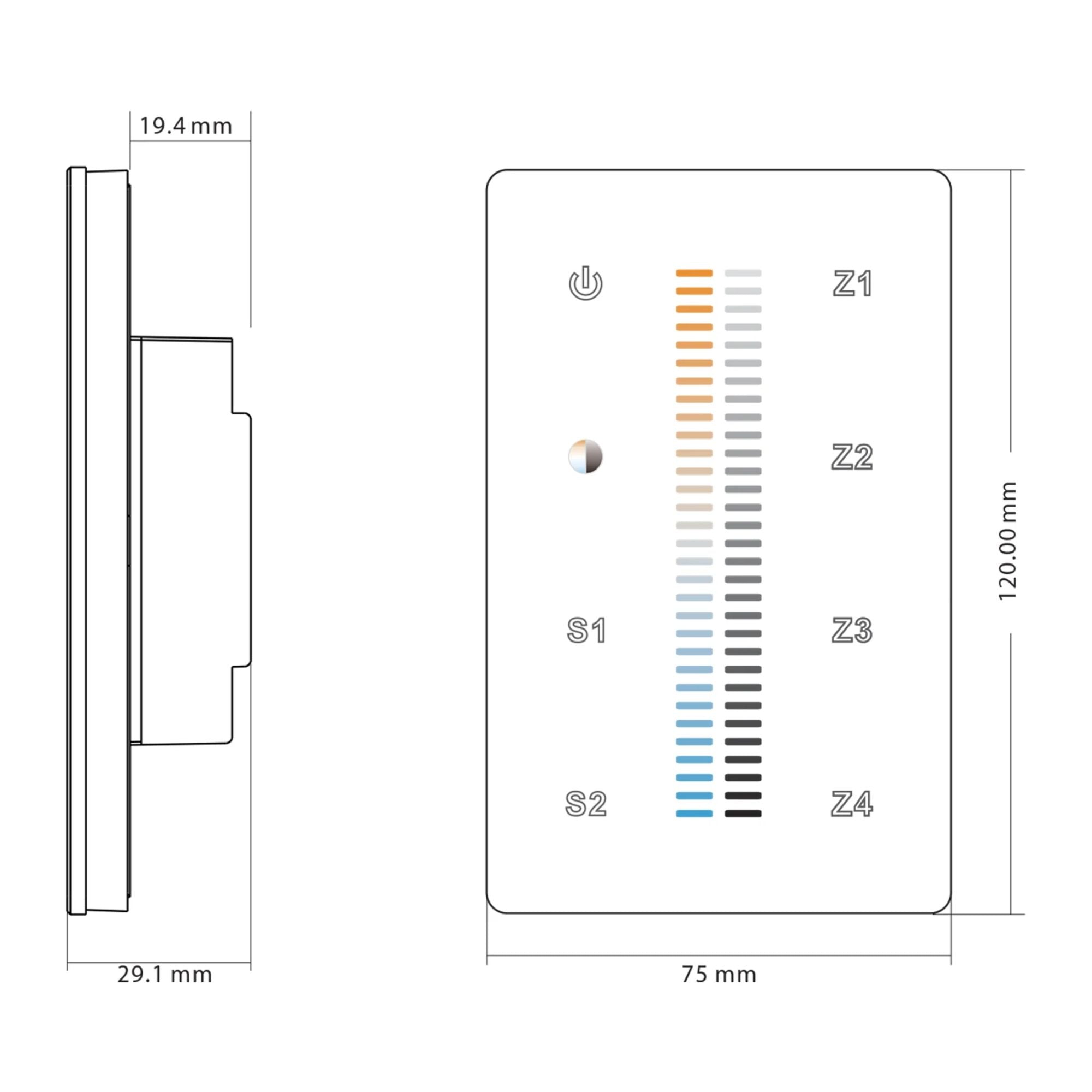 Havit - CT/RGBCW LED Strip Touch Panel Controller-Havit Lighting-Ozlighting.com.au