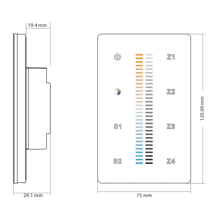 Havit - CT/RGBCW LED Strip Touch Panel Controller-Havit Lighting-Ozlighting.com.au