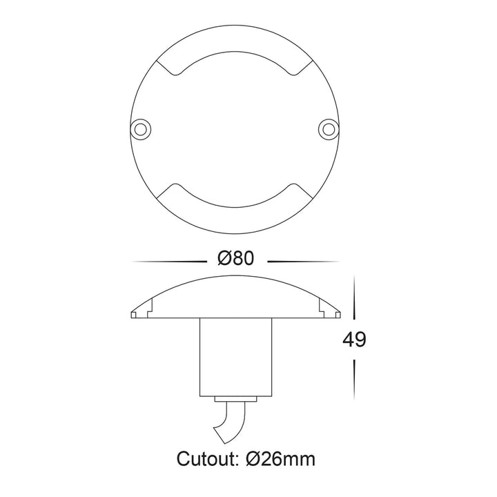 Havit DOME - 2x3W LED Two Way Deck Lights-Havit Lighting-Ozlighting.com.au